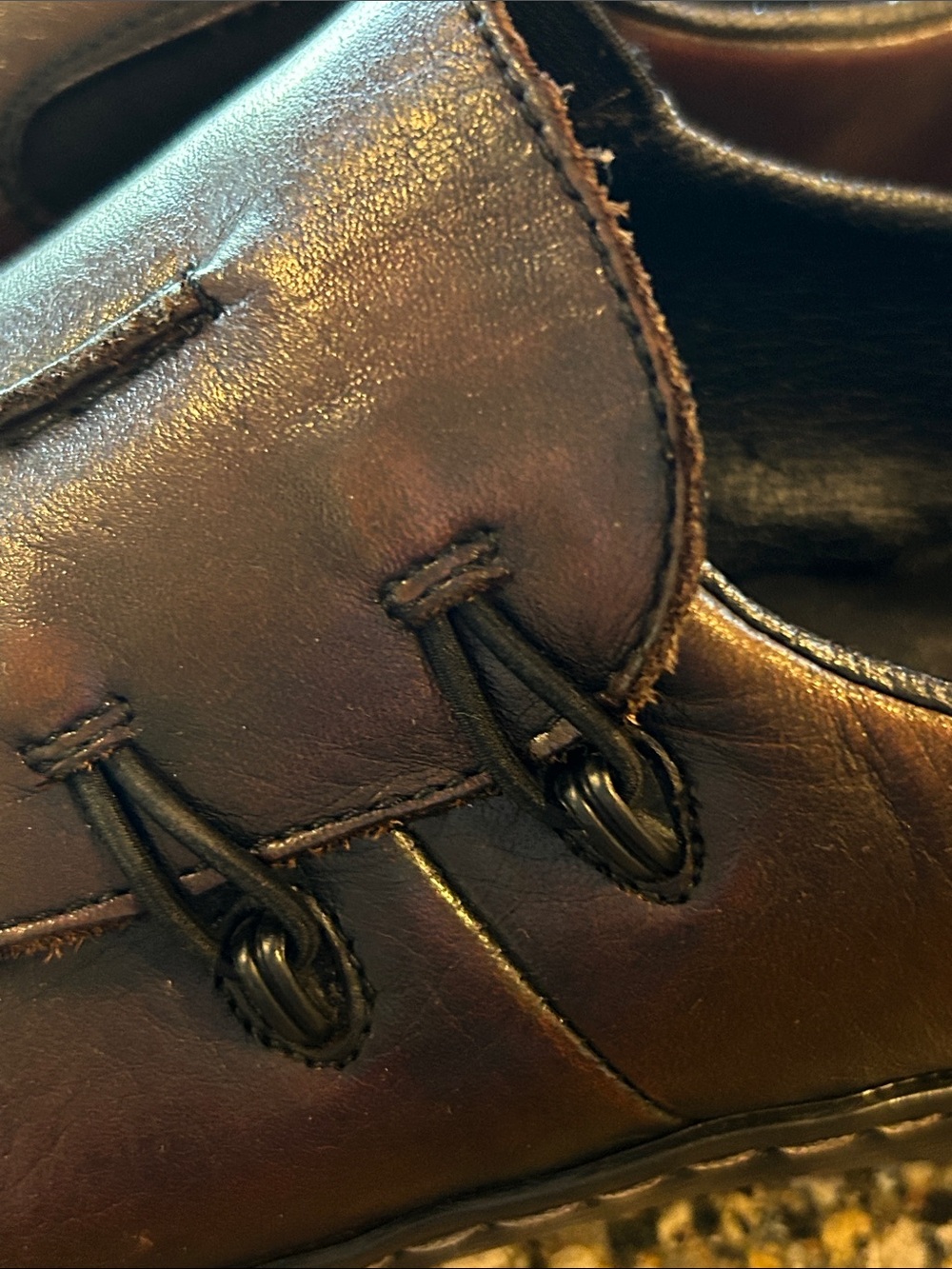 Rieker Celia Antistress Dark Brown Leather Slip-On Loafers - Picture 6 of 8